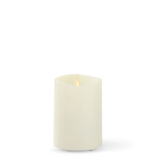 Luminara - Outdoor Flameless Pillar - Slim - Ivory Flameless Candles K&K Small  