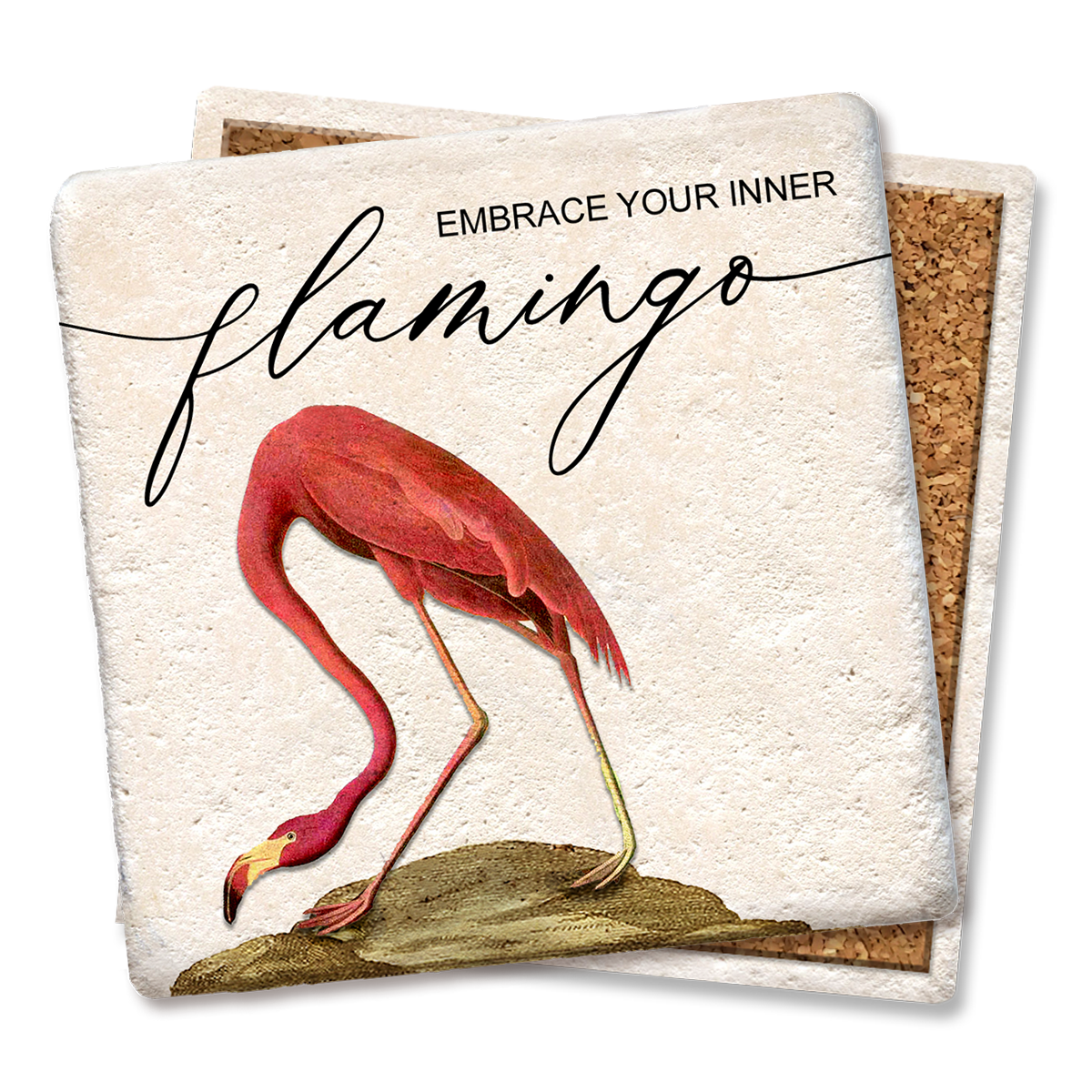 COASTERS EMBRACE YOUR INNER FLAMINGO COASTER  Tipsy Coasters & Gifts   