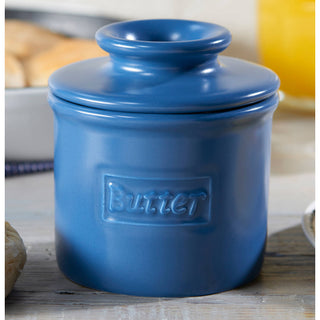 Café Matte Collection Butter Bell Crock - Navy  The Original Butter Bell crock   