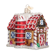 Gingerbread Barn Ornament  Old World Christmas   