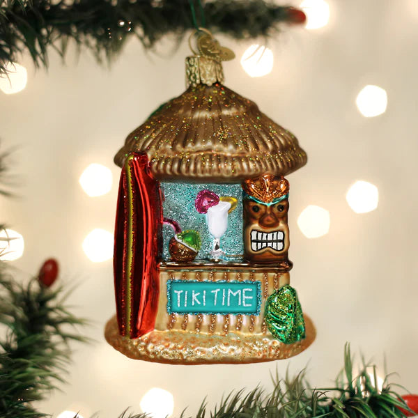 Tiki Hut Ornament  Old World Christmas   