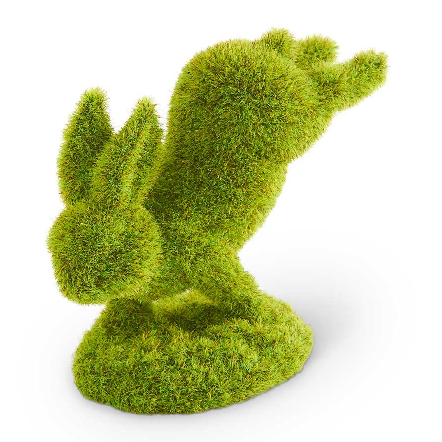 Moss Bunny Figures Decor K&K Leaping  