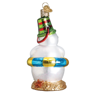 Snowman On Beach Ornament  Old World Christmas   