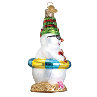 Snowman On Beach Ornament  Old World Christmas   