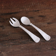 VIDA Havana salad servers (lg) white Melamine Beatriz Ball   