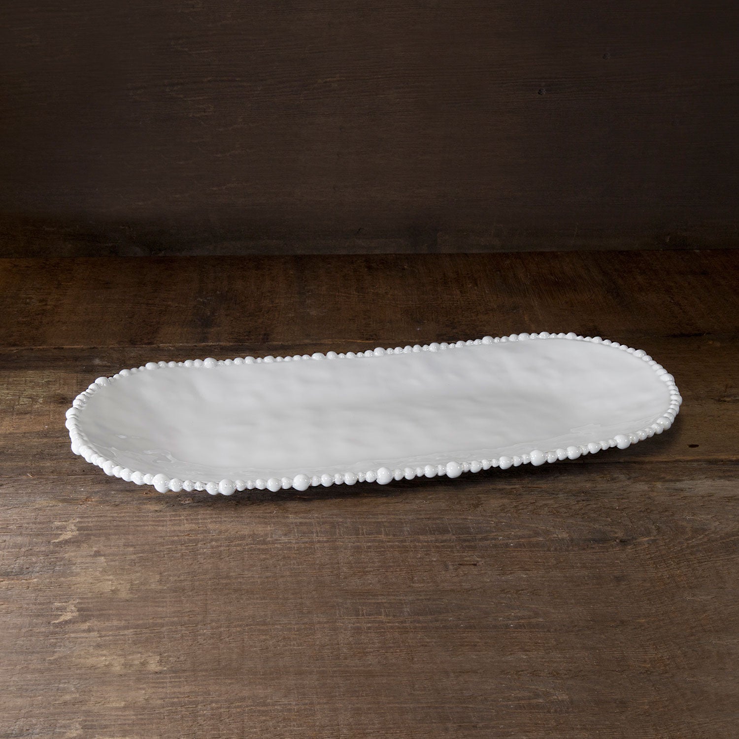 Vida Alegria Ovl Tray (Lg) White