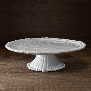 Vida Alegria Pedestal Cake Plate White Melamine Beatriz Ball   