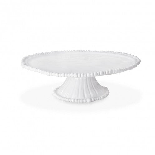 Vida Alegria Pedestal Cake Plate White Melamine Beatriz Ball   