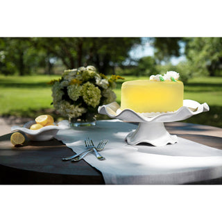VIDA Havana Pedestal Cake Stand in white melamine by Beatriz Ball