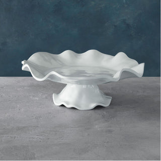 VIDA Havana pedestal cake stand in white melamine by Beatriz Ball