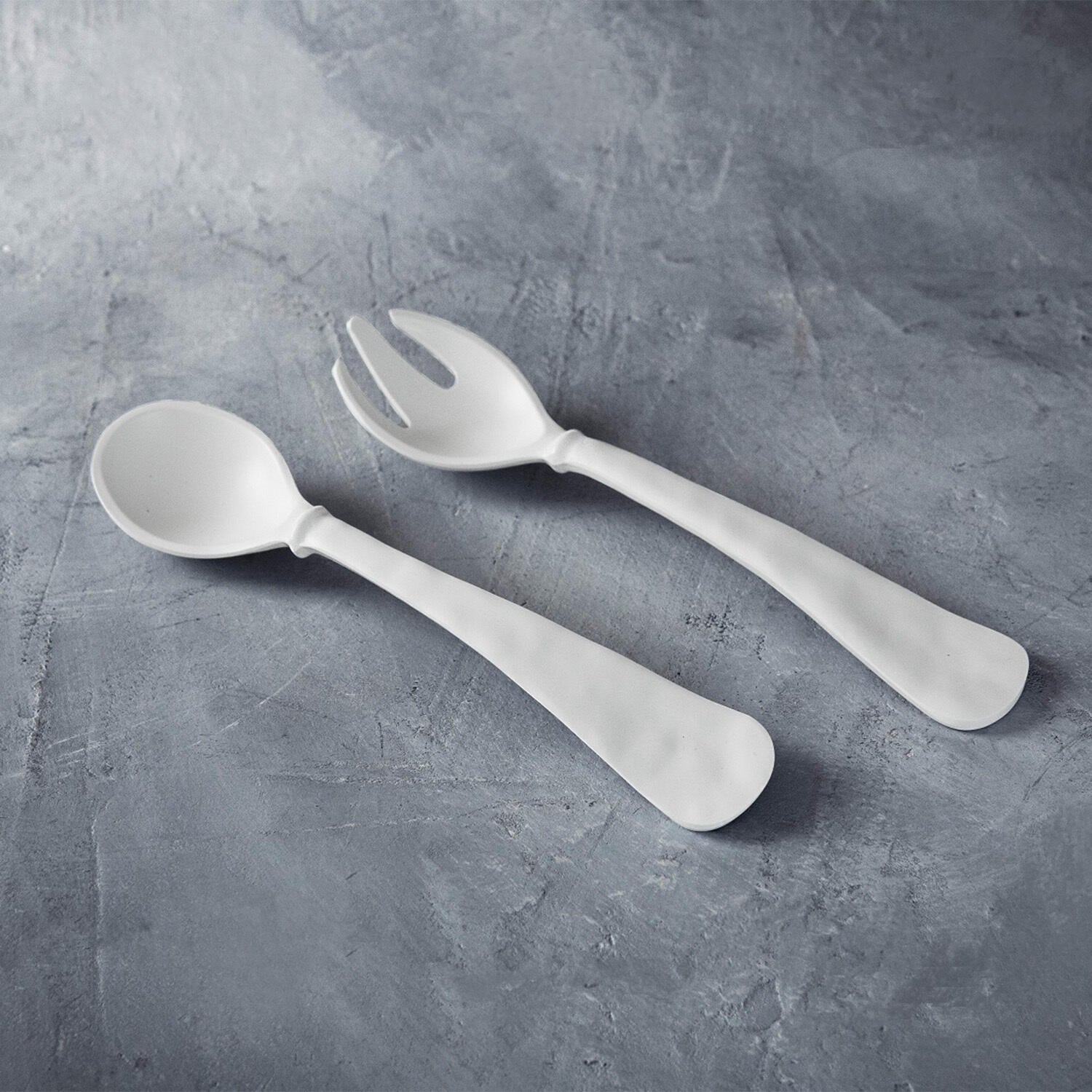VIDA Nube salad servers (lg) white Melamine Beatriz Ball   