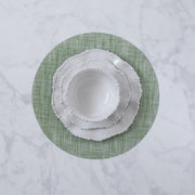 Vida Woven Round Placemat - Green - Set of 4  Beatriz Ball   