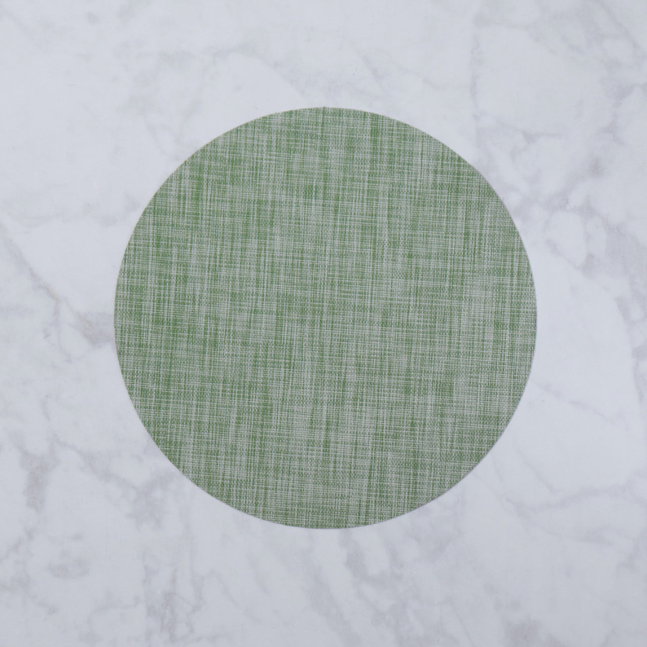 Vida Woven Round Placemat - Green - Set of 4  Beatriz Ball   