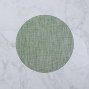 Vida Woven Round Placemat - Green - Set of 4  Beatriz Ball   