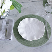 Vida Woven Round Placemat - Green - Set of 4  Beatriz Ball   