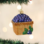 Basket Of Blueberries Ornament  Old World Christmas   