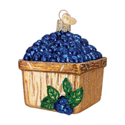 Basket Of Blueberries Ornament  Old World Christmas   