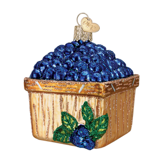 Basket Of Blueberries Ornament  Old World Christmas   
