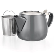 Pluto Grey Porcelain Teapot Infuser 18.2 oz.  TEALYRA   