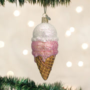 Ice Cream Cone Ornament  Old World Christmas   