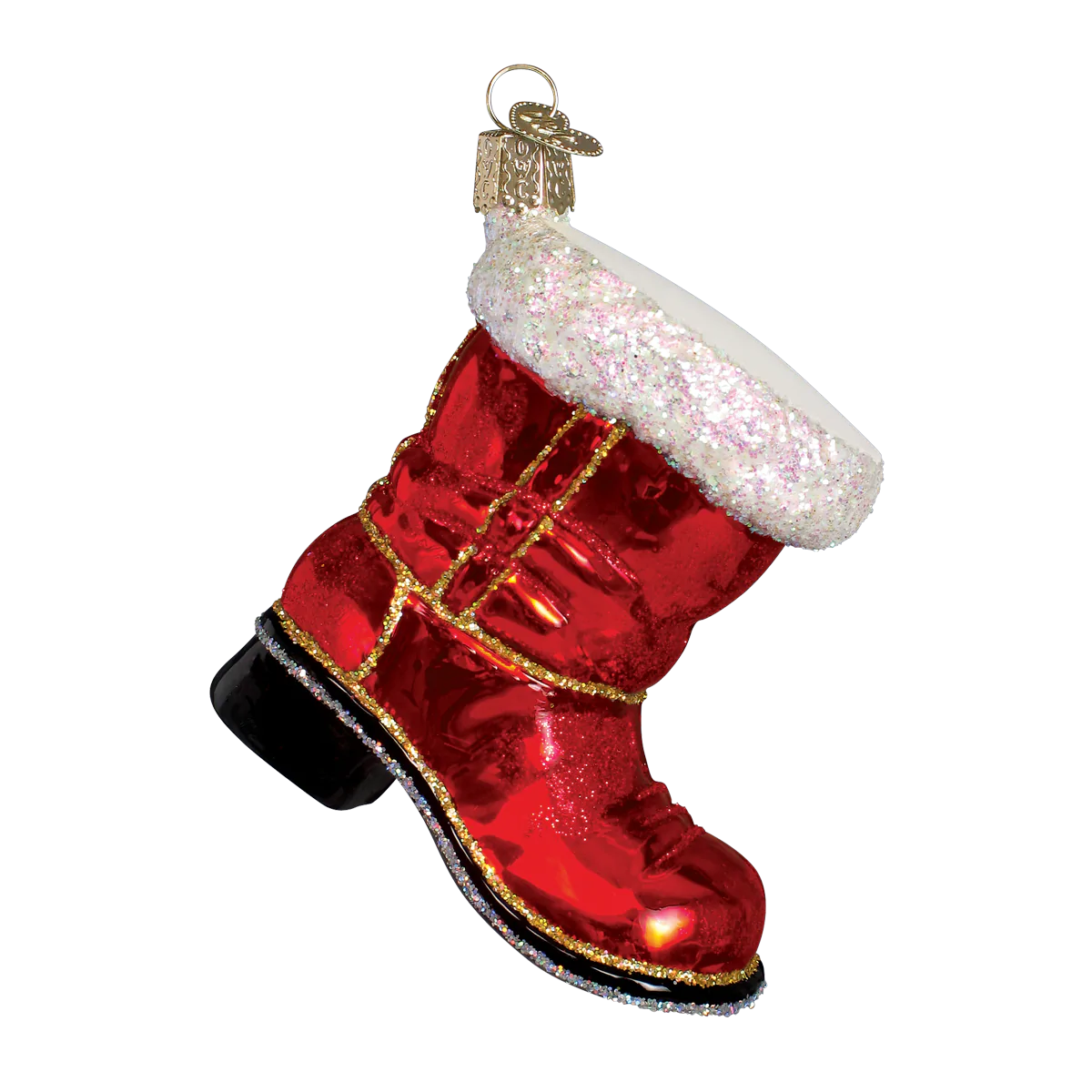 Santa's Boot Ornament  Old World Christmas   