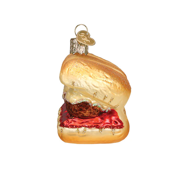 Meatball Sandwich Ornament  Old World Christmas   