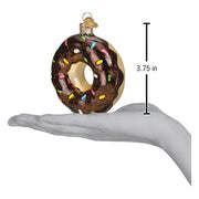 Chocolate Sprinkles Donut Ornament  Old World Christmas   