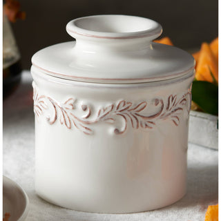 Antique Butter Bell Crock - White Linen ' The Original Butter Bell crock   