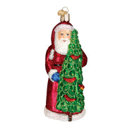 Santa With Calling Birds Ornament  Old World Christmas   