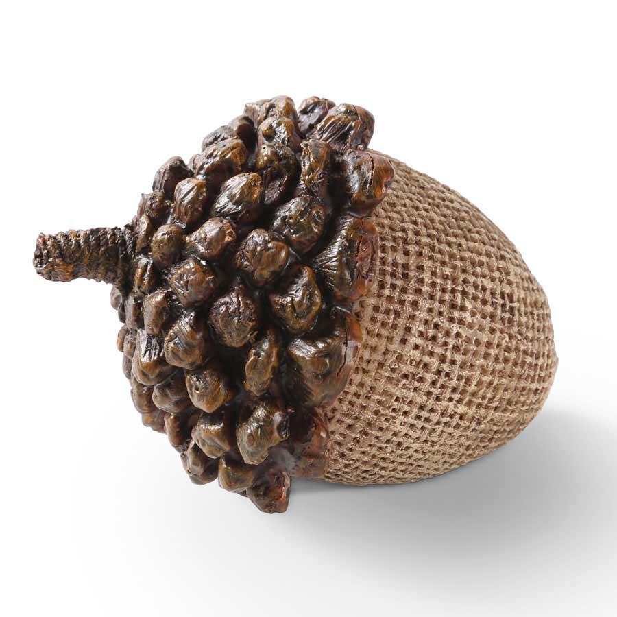 Small Light Brown Resin Acorn w/Pinecone Top  K&K   