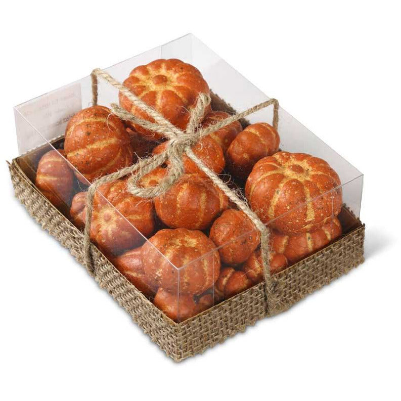 Assorted Mini Orange Pumpkins 24/pk  K&K   