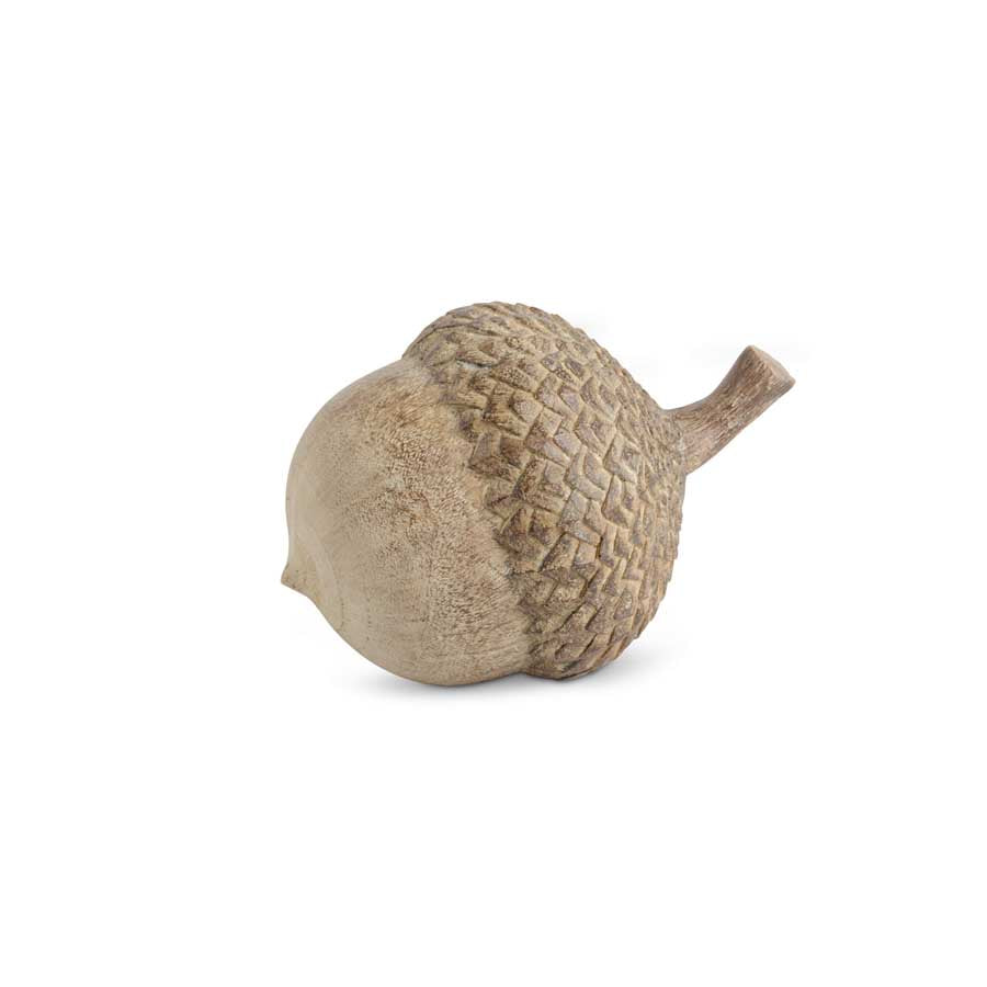Brown Resin Acorn - White Washed  K&K   