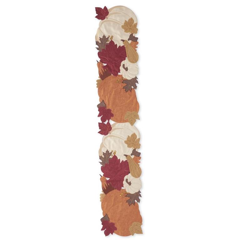 Pumpkin Cutout Table Runner Table Runners K&K Brown  