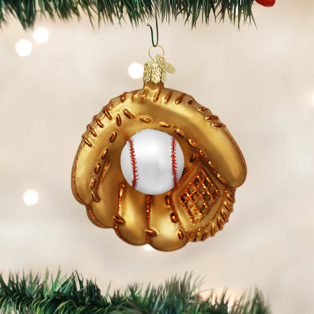Baseball Mitt Ornament  Old World Christmas   