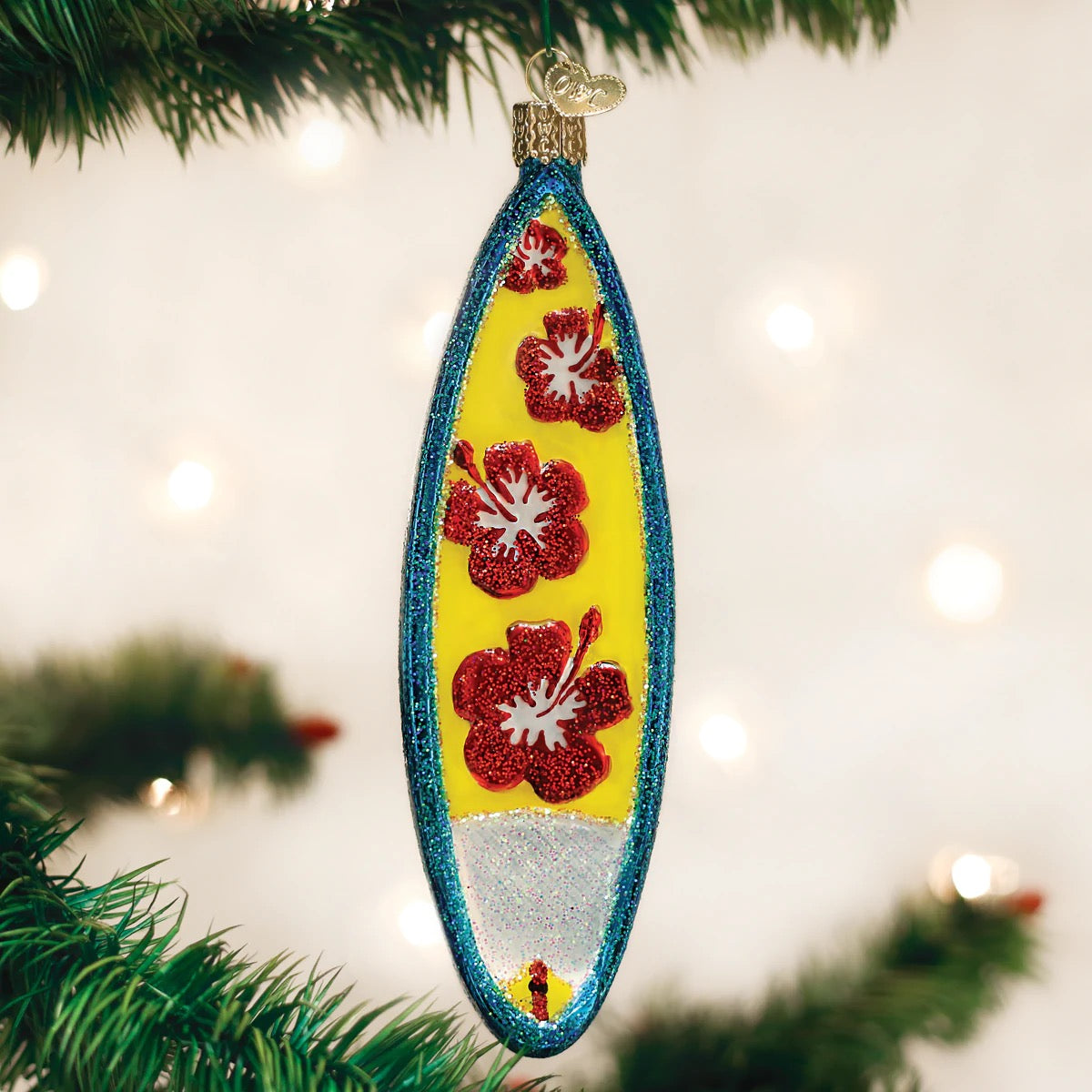 Surfboard Ornament  Old World Christmas   