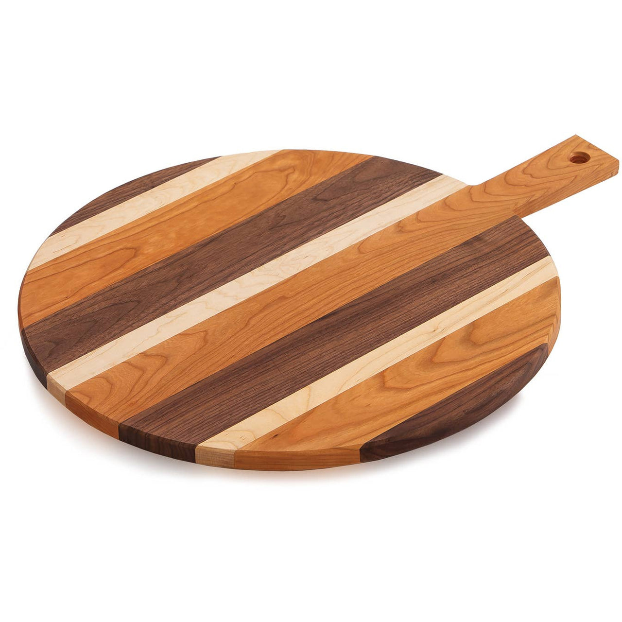 Large Round Charcuterie & Cheese Serving Board  Oak & Olive   