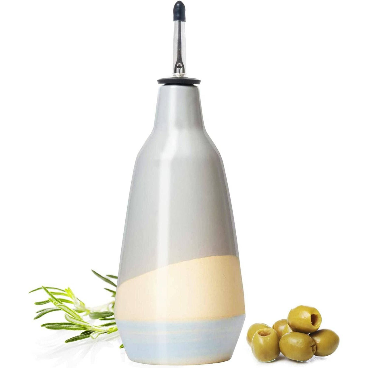 Gute Cruet Ceramic Olive Oil Dispenser Bottle - 400ml  The Wine Savant / Khen Glassware   
