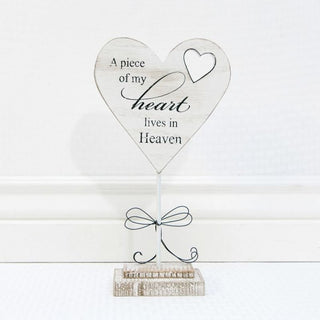 Wood Heart Shape "Heart in Heaven" Adams Everyday Adams & Co.   