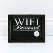Wood Framed Chalkboard Sign - Wifi Password Adams Everyday Adams & Co.   