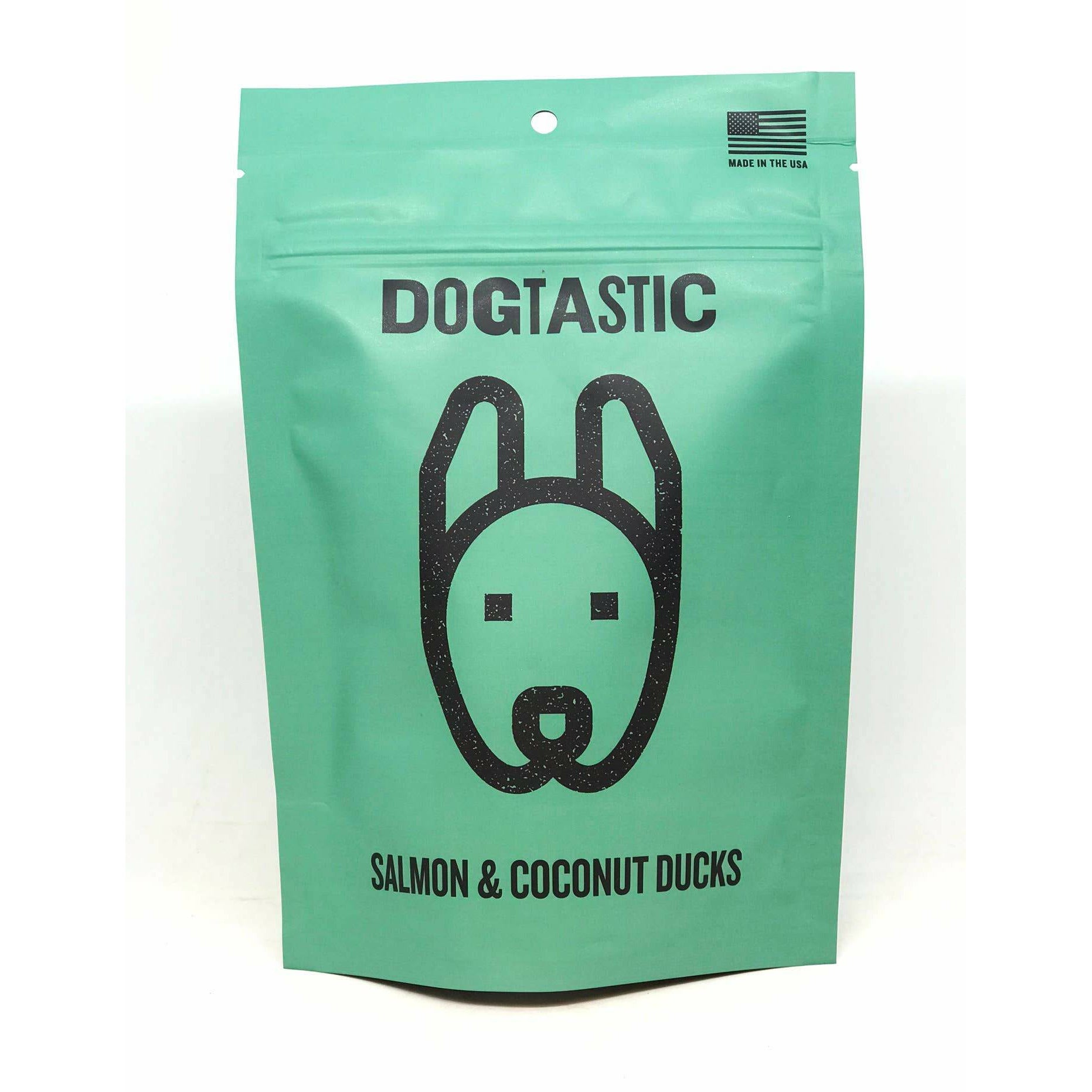 DT Dogtastic Salmon & Coconut Ducks Dog Treats  SodaPup   