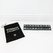Numbers & Symbols - Black/White - 30 pc Adams Everyday Adams & Co.   