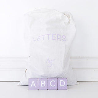 Bag of 70 pcs (Lavender Letters) Purple/White Adams Ledgie Adams & Co.   
