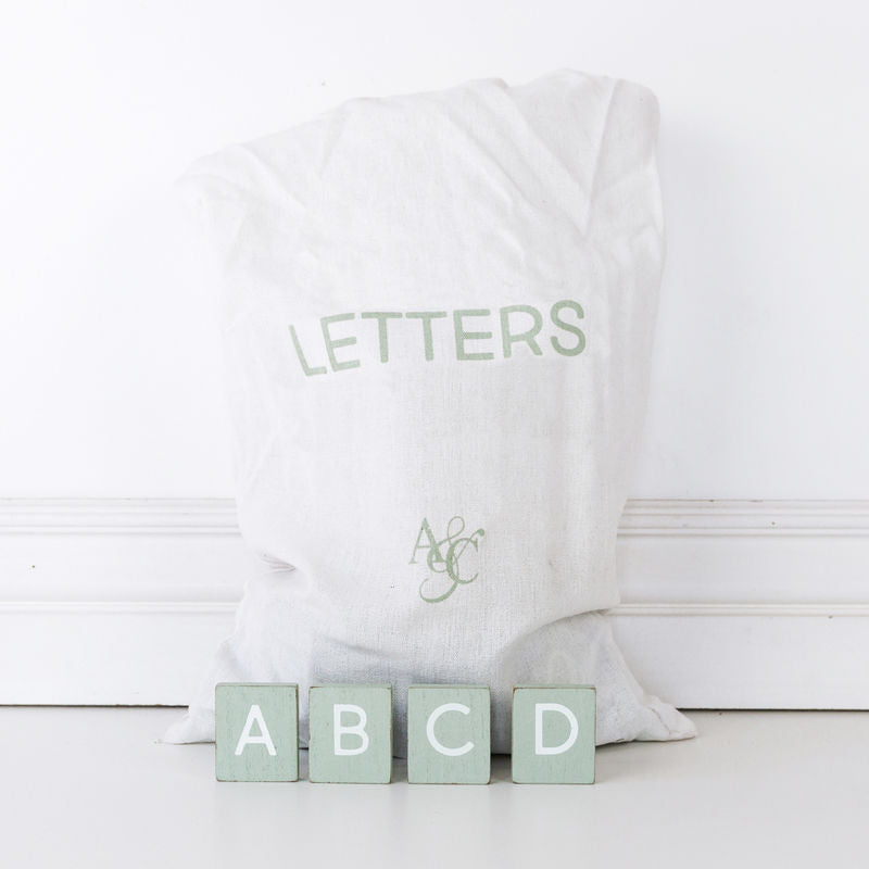 Bag of 70 pcs (Tiffany Letters), Green/White Adams Ledgie Adams & Co.   