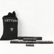 Bag of 70 pcs (Newspaper Letters), Black/White +  Adams   