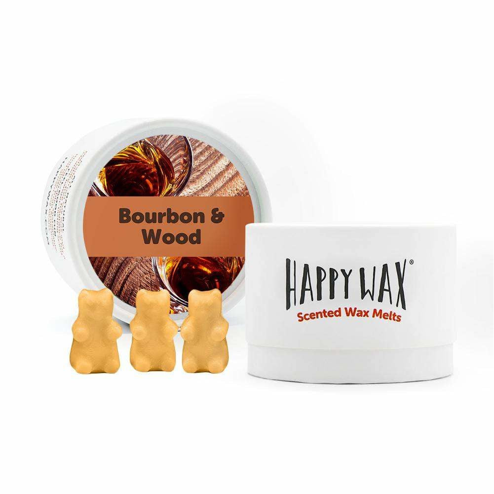 Bourbon & Wood Wax Melts  Happy Wax   