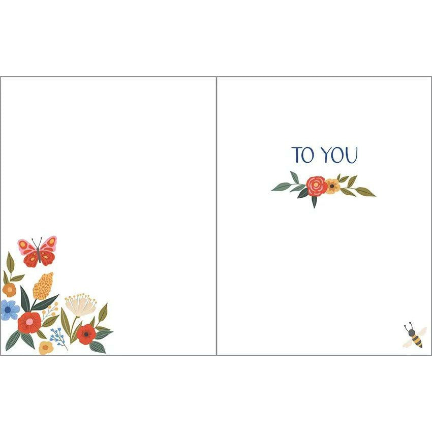Birthday Card - Blooms and Wings Cake  GINA B DESIGNS   