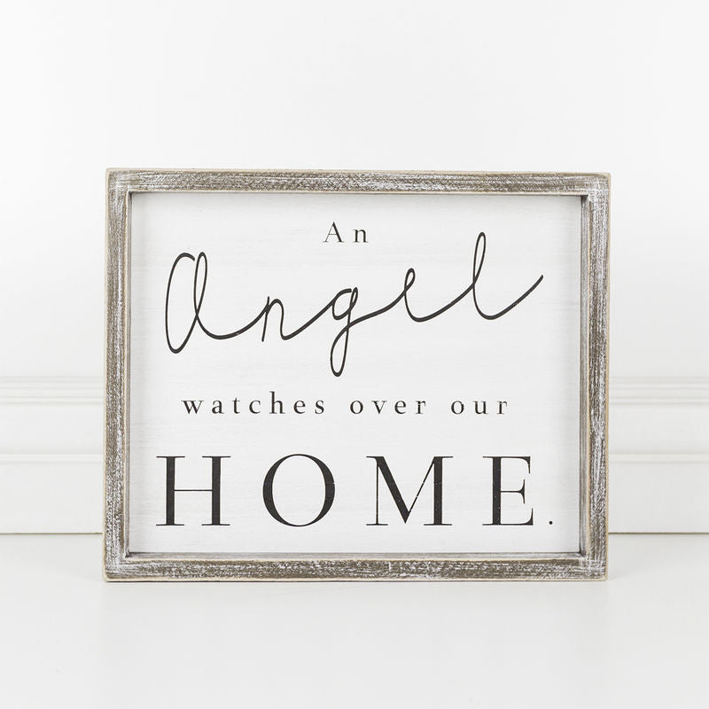 Framed Sign (An Angel Watches Over Our...) Adams Everyday Adams & Co.   