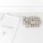 Bag of 70 pcs (Slate Letters), Gray/White Adams Ledgie Adams & Co.   