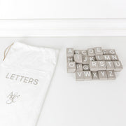 Bag of 70 pcs (Slate Letters), Gray/White Adams Ledgie Adams & Co.   