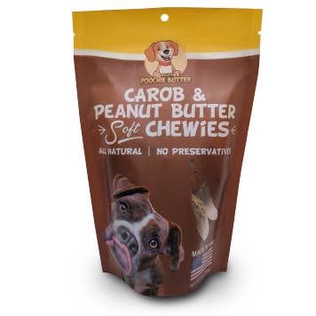 Peanut Butter + Carob - 8oz  Dilly's™ Poochie Butter   